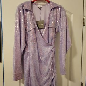 Lelis lavender sequin dress